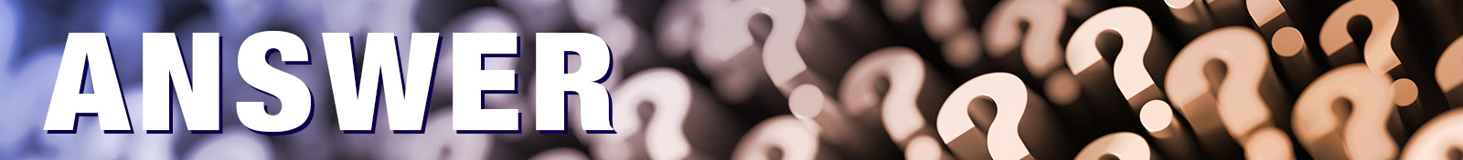 photo of the questionmark symbol with the word answer in front