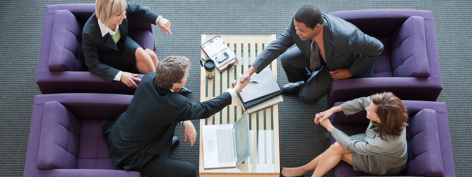 business people shaking hands