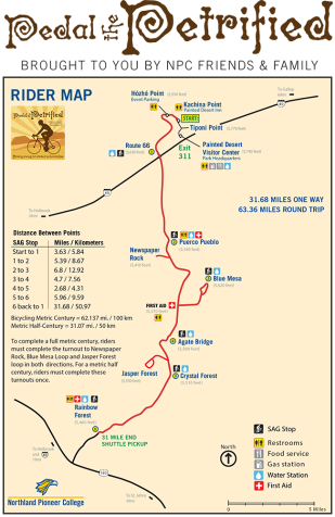 Pedal the Petrified Map 2025