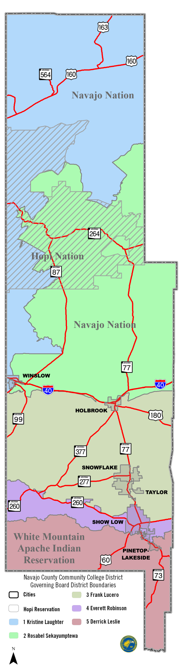 NPC District Governing Board Coverage Areas 2024