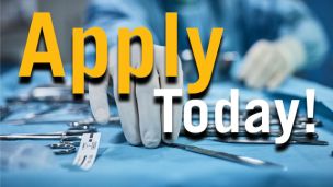 Surgical Tech hands and tools
