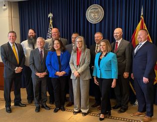 Governor Katie Hobbs pictured with AZ Community College leaders.