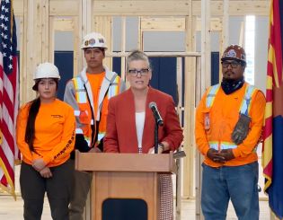 Governor Katie Hobbs with NPC Students