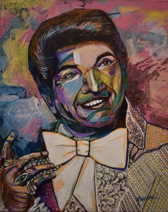 Liberace, acrylic on canvas,  30” x 24,” $100