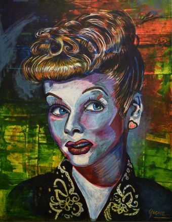 Lucy, acrylic on canvas, 40” x 32,” $200