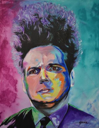 Eraserhead, acrylic on canvas, 30” x 24,” $100