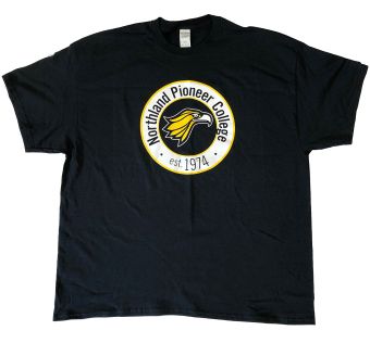 Black circle logo t-shirt
