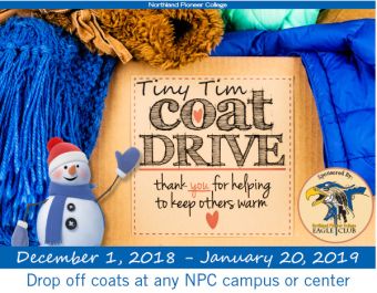 Poster advertising coat drive