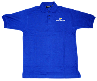 Royal Blue Polo shirt with NPC logo