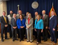 Governor Katie Hobbs pictured with AZ Community College leaders.