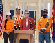 Governor Katie Hobbs with NPC Students