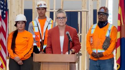 Governor Katie Hobbs with NPC Students